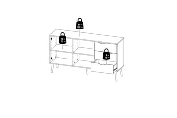 Hostafranc Skjenk 147,2x39,1 cm - Natur - Oppbevaring - Oppbevaringsmøbler - Sideboard & skjenk