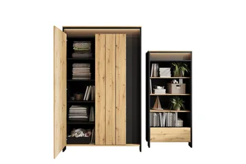 Huddinge Møbelsett Til Stue - Beige - Oppbevaring - Oppbevaringsmøbler - Møbelsett til stue