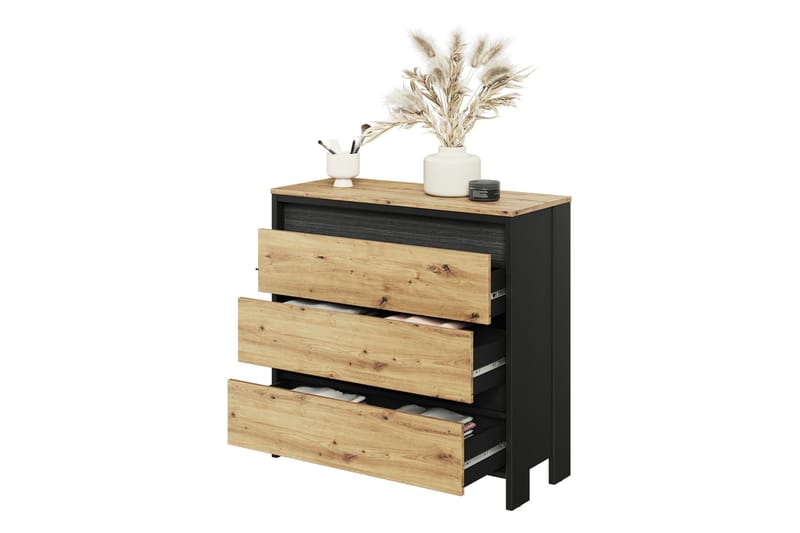 Huddinge Møbelsett Til Stue - Brun/Sort - Oppbevaring - Oppbevaringsmøbler - Møbelsett til stue