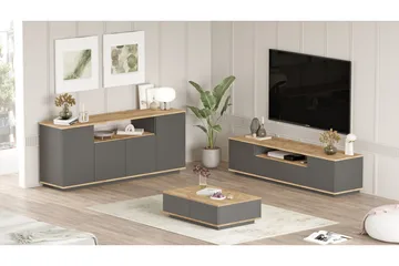 Jaivind Møbelsett for Stue - Brun/Antrasitt - Oppbevaring - Oppbevaringsmøbler - Møbelsett til stue