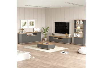 Jaivind Møbelsett for Stue - Brun/Antrasitt - Oppbevaring - Oppbevaringsmøbler - Møbelsett til stue