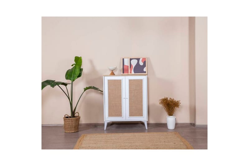 Jatinder Skjenk 90x41 cm - Natur/Hvit - Oppbevaring - Oppbevaringsmøbler - Sideboard & skjenk