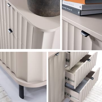 Joriel Skjenk 111 cm - Beige|svart - Oppbevaring - Oppbevaringsmøbler - Kommode