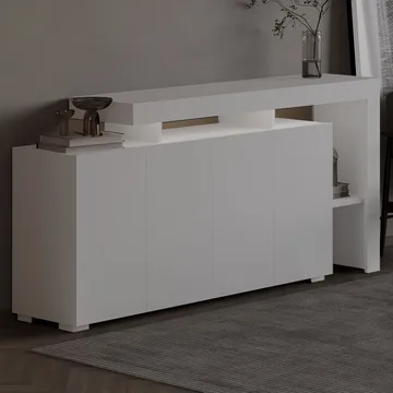 Jurukovo Konsollbord 170 cm - Hvit - Oppbevaring - Oppbevaringsmøbler - Sideboard & skjenk