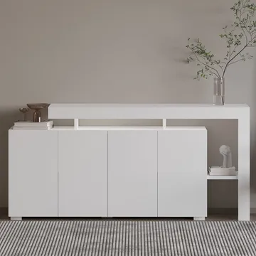 Jurukovo Konsollbord 170 cm - Hvit - Oppbevaring - Oppbevaringsmøbler - Sideboard & skjenk