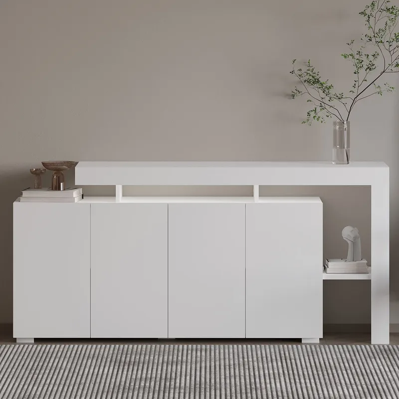 Jurukovo Konsollbord 170 cm - Hvit - Oppbevaring - Oppbevaringsmøbler - Sideboard & skjenk