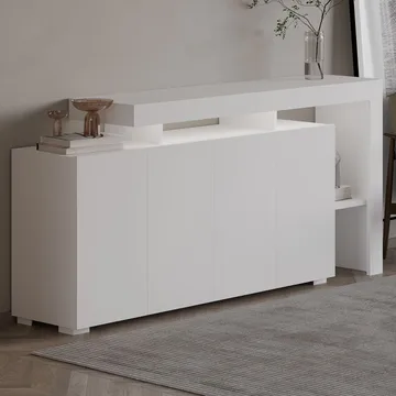 Jurukovo Konsollbord 170 cm - Hvit - Oppbevaring - Oppbevaringsmøbler - Sideboard & skjenk