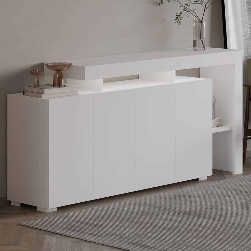 Jurukovo Konsollbord 170 cm - Hvit - Oppbevaring - Oppbevaringsmøbler - Sideboard & skjenk