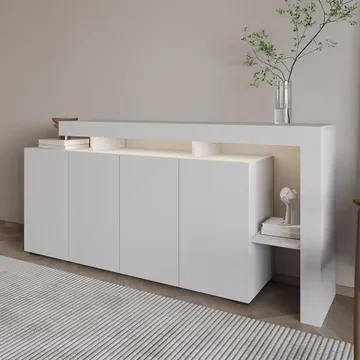 Jurukovo Konsollbord 170 cm - Hvit - Oppbevaring - Oppbevaringsmøbler - Sideboard & skjenk
