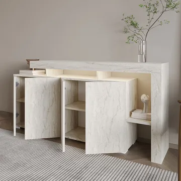Jurukovo Konsollbord 170 cm - Travertin - Oppbevaring - Oppbevaringsmøbler - Sideboard & skjenk