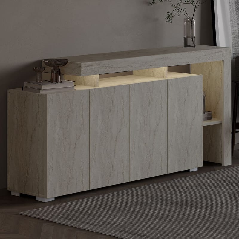Jurukovo Konsollbord 170 cm - Travertin - Oppbevaring - Oppbevaringsmøbler - Sideboard & skjenk