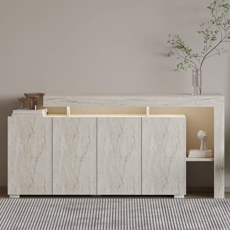 Jurukovo Konsollbord 170 cm - Travertin - Oppbevaring - Oppbevaringsmøbler - Sideboard & skjenk