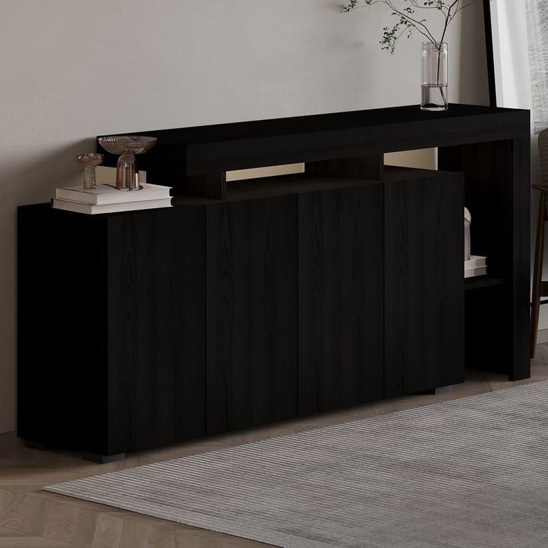 Jurukovo Konsollbord 170 cm - Wood Black - Oppbevaring - Oppbevaringsmøbler - Sideboard & skjenk