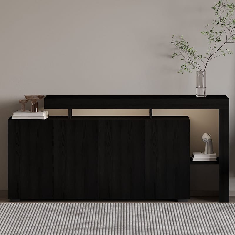 Jurukovo Konsollbord 170 cm - Wood Black - Oppbevaring - Oppbevaringsmøbler - Sideboard & skjenk