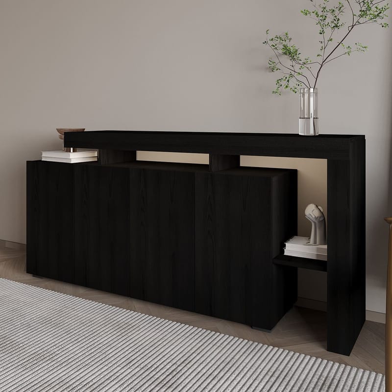 Jurukovo Konsollbord 170 cm - Wood Black - Oppbevaring - Oppbevaringsmøbler - Sideboard & skjenk