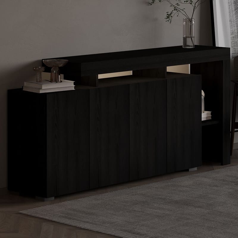 Jurukovo Konsollbord 170 cm - Wood Black - Oppbevaring - Oppbevaringsmøbler - Sideboard & skjenk