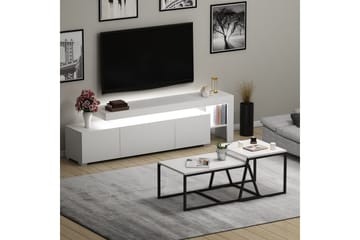 Jurukovo Møbelsett for Stue - Hvit - Oppbevaring - Oppbevaringsmøbler - Møbelsett til stue