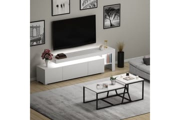 Jurukovo Møbelsett for Stue - Hvit - Oppbevaring - Oppbevaringsmøbler - Møbelsett til stue