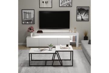 Jurukovo Møbelsett for Stue - Hvit - Oppbevaring - Oppbevaringsmøbler - Møbelsett til stue