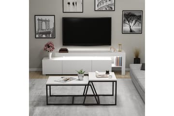 Jurukovo Møbelsett for Stue - Hvit - Oppbevaring - Oppbevaringsmøbler - Møbelsett til stue