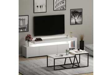 Jurukovo Møbelsett for Stue - Hvit - Oppbevaring - Oppbevaringsmøbler - Møbelsett til stue