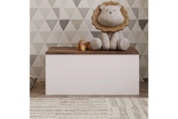 Kamiloba Hjørnekommode 90 cm - Hvit/Valnøtt - Oppbevaring - Oppbevaringsmøbler - Kommode