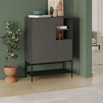 Kenvor Skjenk 90x125x40 cm - Antrasitt/Tre/Svart - Oppbevaring - Oppbevaringsmøbler - Sideboard & skjenk