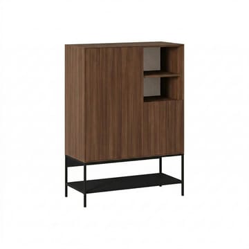 Kenvor Skjenk 90x125x40 cm - Milano Walnut, Wood Black, Black - Oppbevaring - Oppbevaringsmøbler - Sideboard & skjenk