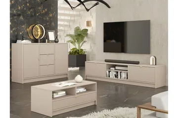 Kintore Møbelsett for stue - Beige - Oppbevaring - Oppbevaringsmøbler - Møbelsett til stue