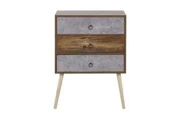 Abatley Kommode 60 cm - Mørkt Tre/Grå - Oppbevaring - Oppbevaringsmøbler - Kommode - Entrekommode