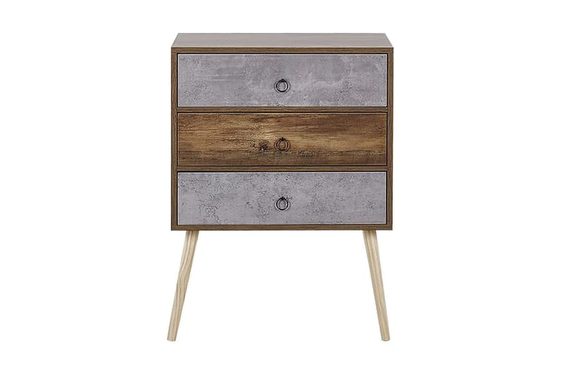 Abatley Kommode 60 cm - Mørkt Tre/Grå - Oppbevaring - Oppbevaringsmøbler - Kommode - Entrekommode