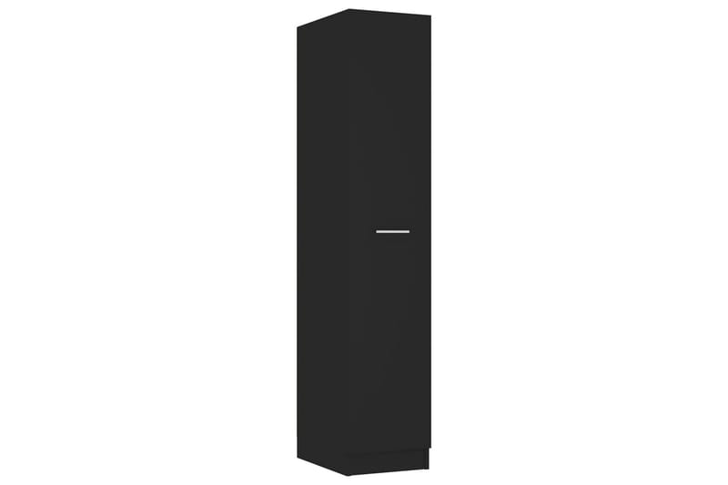 Apotekskap svart 30x42,5x150 cm sponplater - Svart - Kjøpmannsdisk
