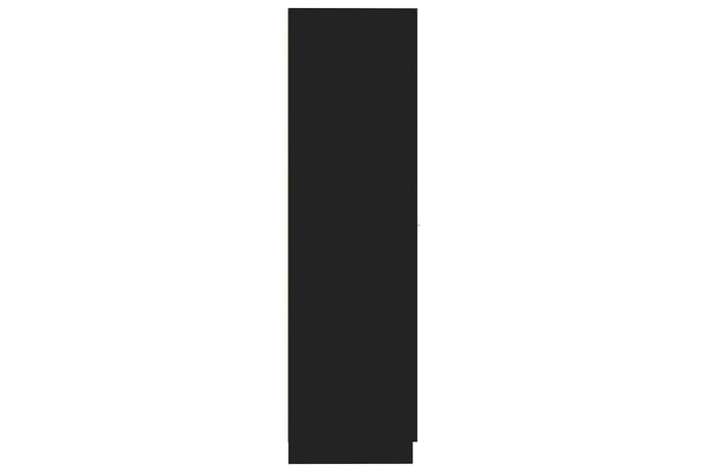 Apotekskap svart 30x42,5x150 cm sponplater - Svart - Kjøpmannsdisk