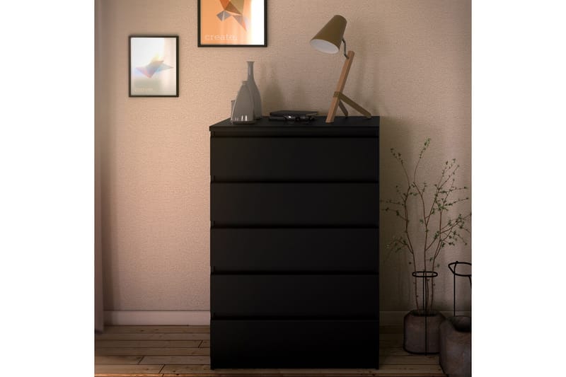 Øvrige kommoder Tvilum Naia Kommode med 5 skuffer Svart - Oppbevaring - Oppbevaringsmøbler - Kommode