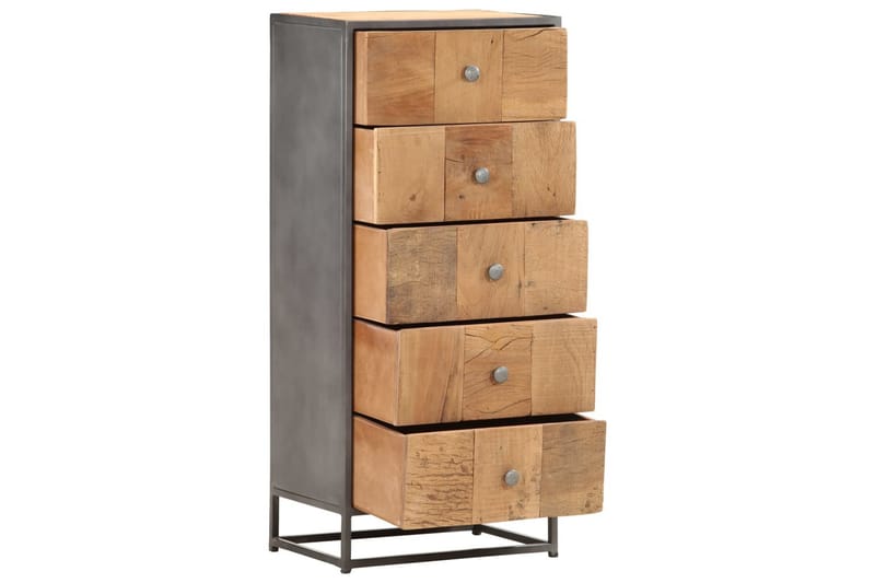 Kommode 45x30x100 cm gjenvunnet heltre - Entrekommode - Kommode - Entreoppbevaring