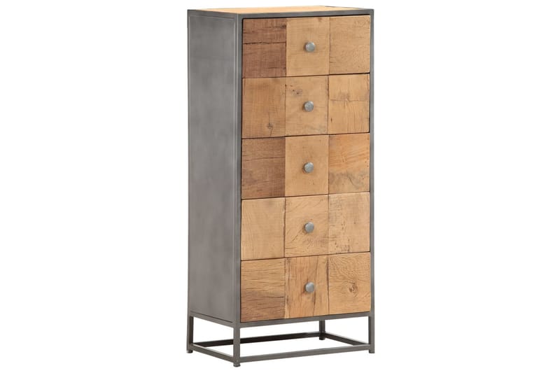 Kommode 45x30x100 cm gjenvunnet heltre - Entrekommode - Kommode - Entreoppbevaring