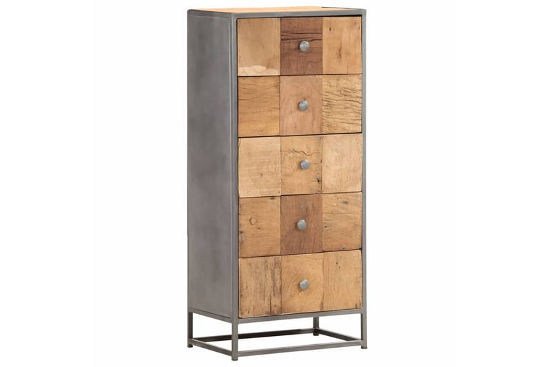 Kommode 45x30x100 cm gjenvunnet heltre - Entrekommode - Kommode - Entreoppbevaring