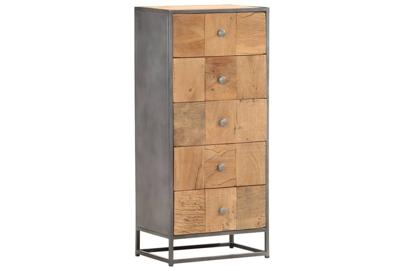 Kommode 45x30x100 cm gjenvunnet heltre - Entrekommode - Kommode - Entreoppbevaring