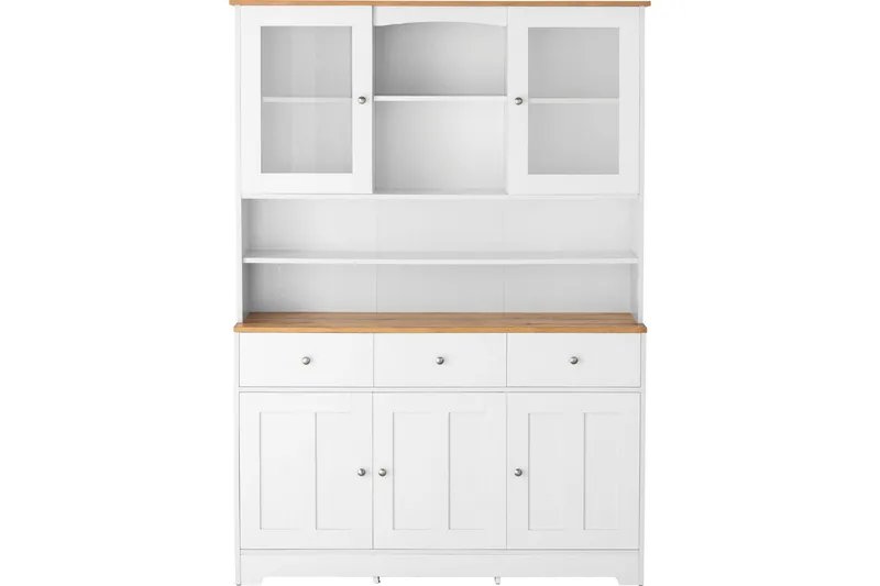 Adelynn Kommode m. Overskap, Hvit