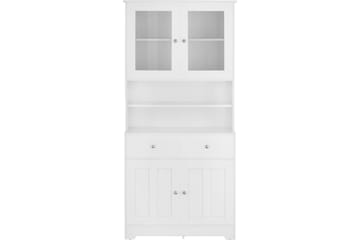 Adelynn Kommode m. Overskap - Hvit - Oppbevaring - Oppbevaringsmøbler - Kommode