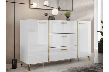 Akihiko Kommode 154 cm - Hvit - Oppbevaring - Oppbevaringsmøbler - Kommode