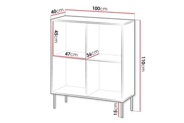 Akiko Kommode 100 cm - Grønn - Oppbevaring - Oppbevaringsmøbler - Kommode