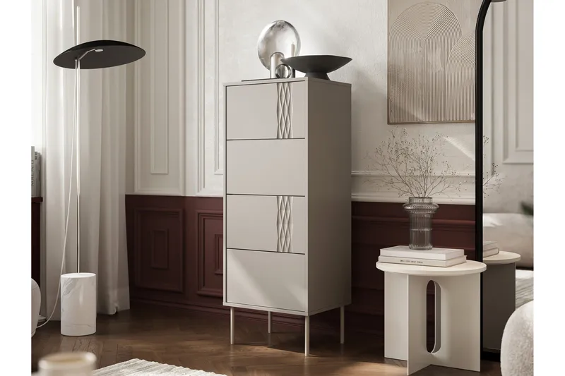 Akiko Kommode 50 cm - Beige - Oppbevaring - Oppbevaringsmøbler - Kommode