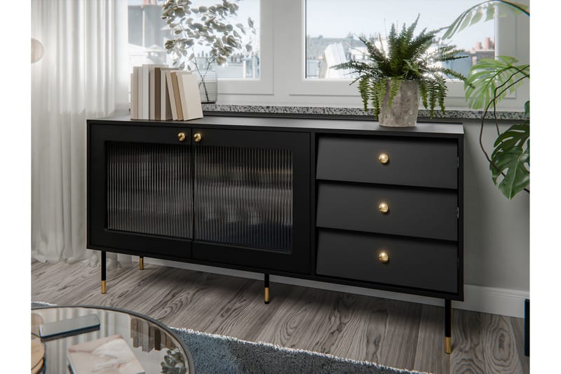 Akilesh Kommode 150 cm - Svart - Oppbevaring - Oppbevaringsmøbler - Kommode