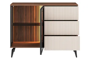 Akinari Kommode 103 cm - Brun / Beige - Oppbevaring - Oppbevaringsmøbler - Kommode