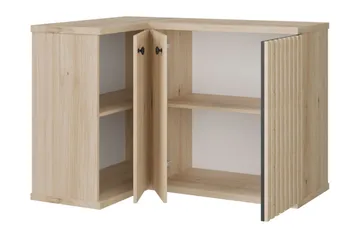 Aldbrough Hjørnekommode 123x86x82 cm - Natur/Svart - Oppbevaring - Oppbevaringsmøbler - Kommode