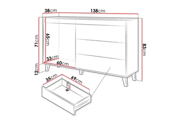 Amshyttan Kommode - Antrasitt - Oppbevaring - Oppbevaringsmøbler - Kommode