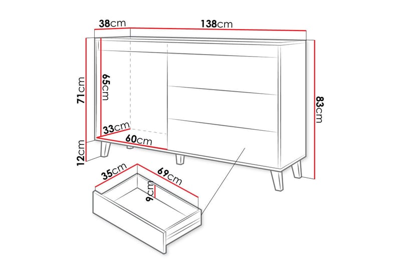 Amshyttan Kommode - Antrasitt - Oppbevaring - Oppbevaringsmøbler - Kommode