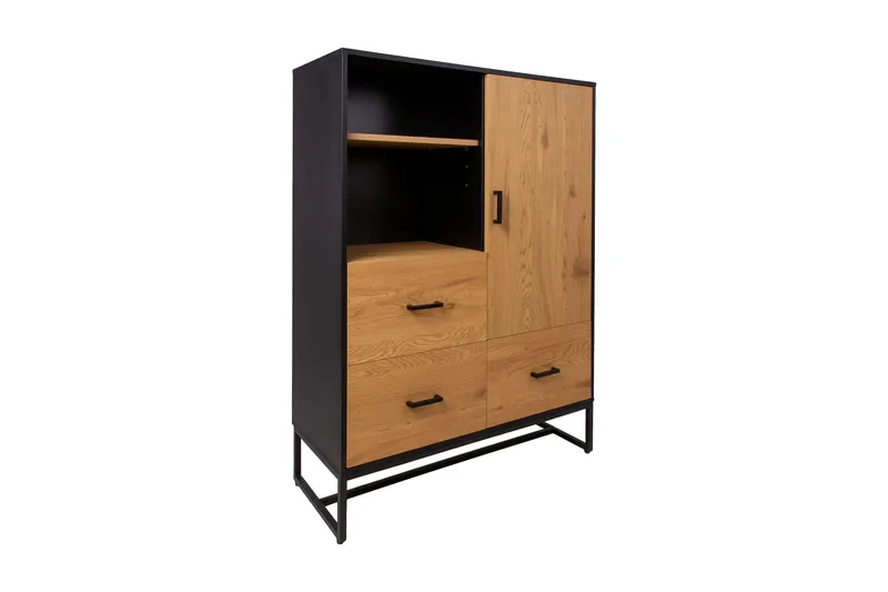 Amsterdam Kommode Eik/Svart - Oppbevaring - Oppbevaringsmøbler - Kommode