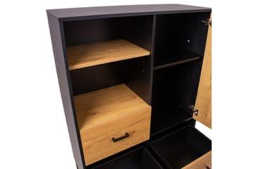 Amsterdam Kommode Eik/Svart - Oppbevaring - Oppbevaringsmøbler - Kommode